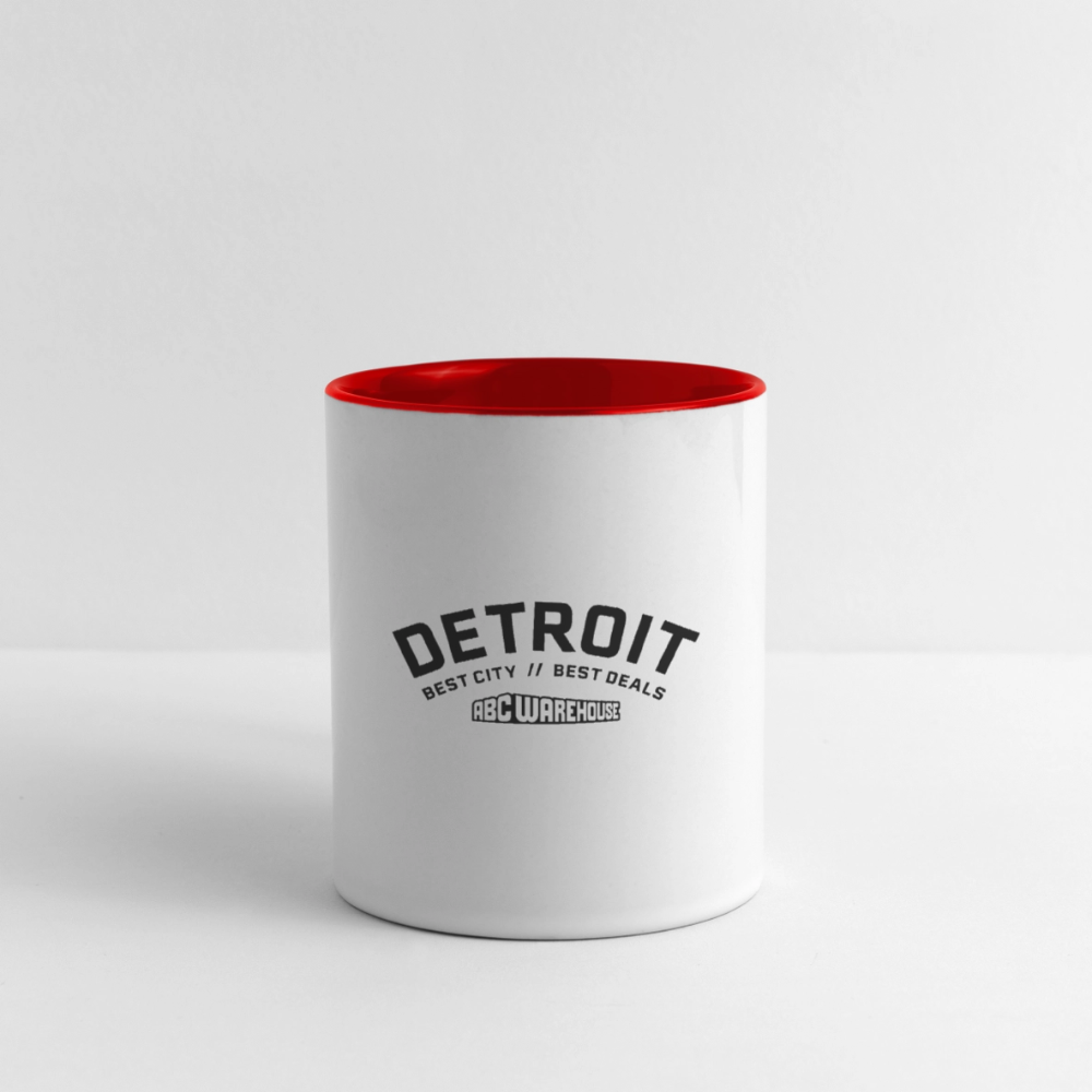 Contrast Coffee Mug - white/red