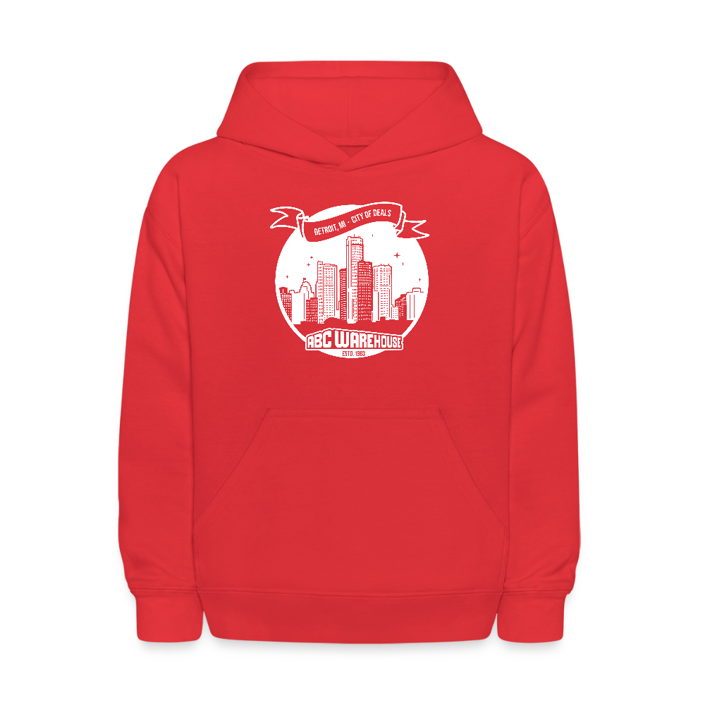 Kids' Hoodie - City of Deals - red