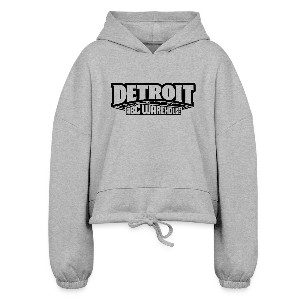 Women’s Cropped Hoodie - heather gray