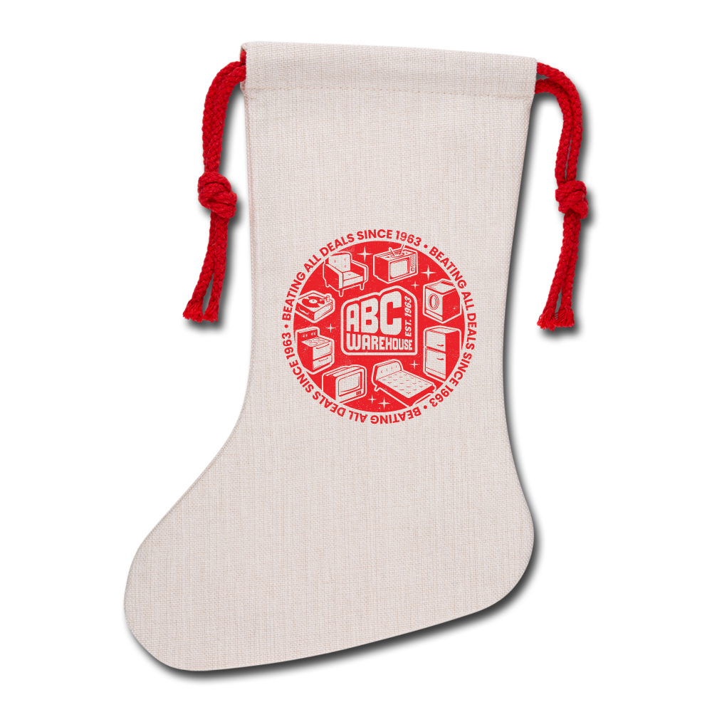 Natural Holiday Stocking - natural