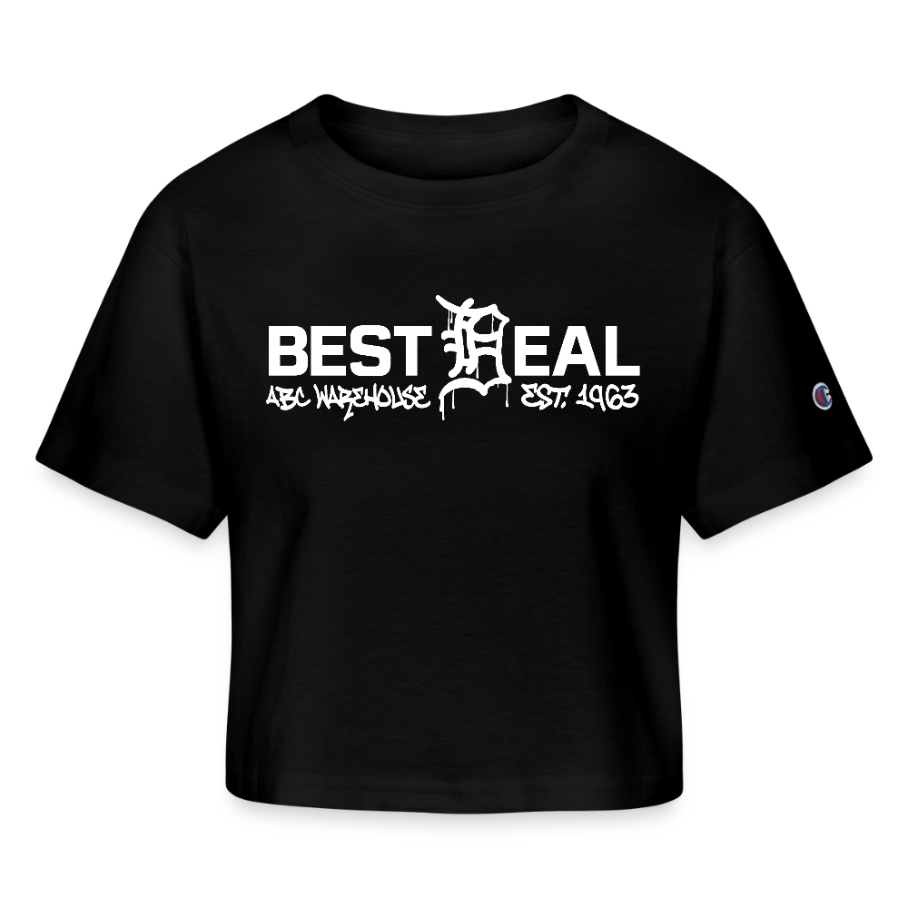 Champion Women’s Cropped T-Shirt - Best Deal - black
