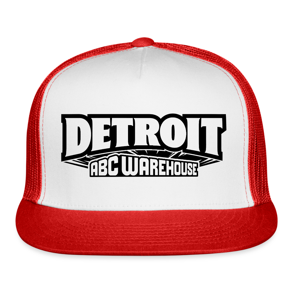 Detroit X ABC Trucker Hat - white/red