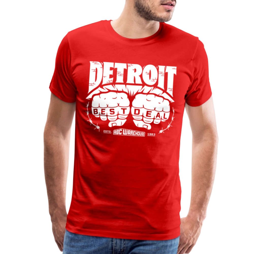 Men's Premium T-Shirt - Detroit Best Deal - red