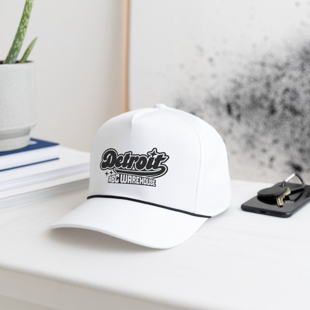 Detroit Rope Cap - white/black