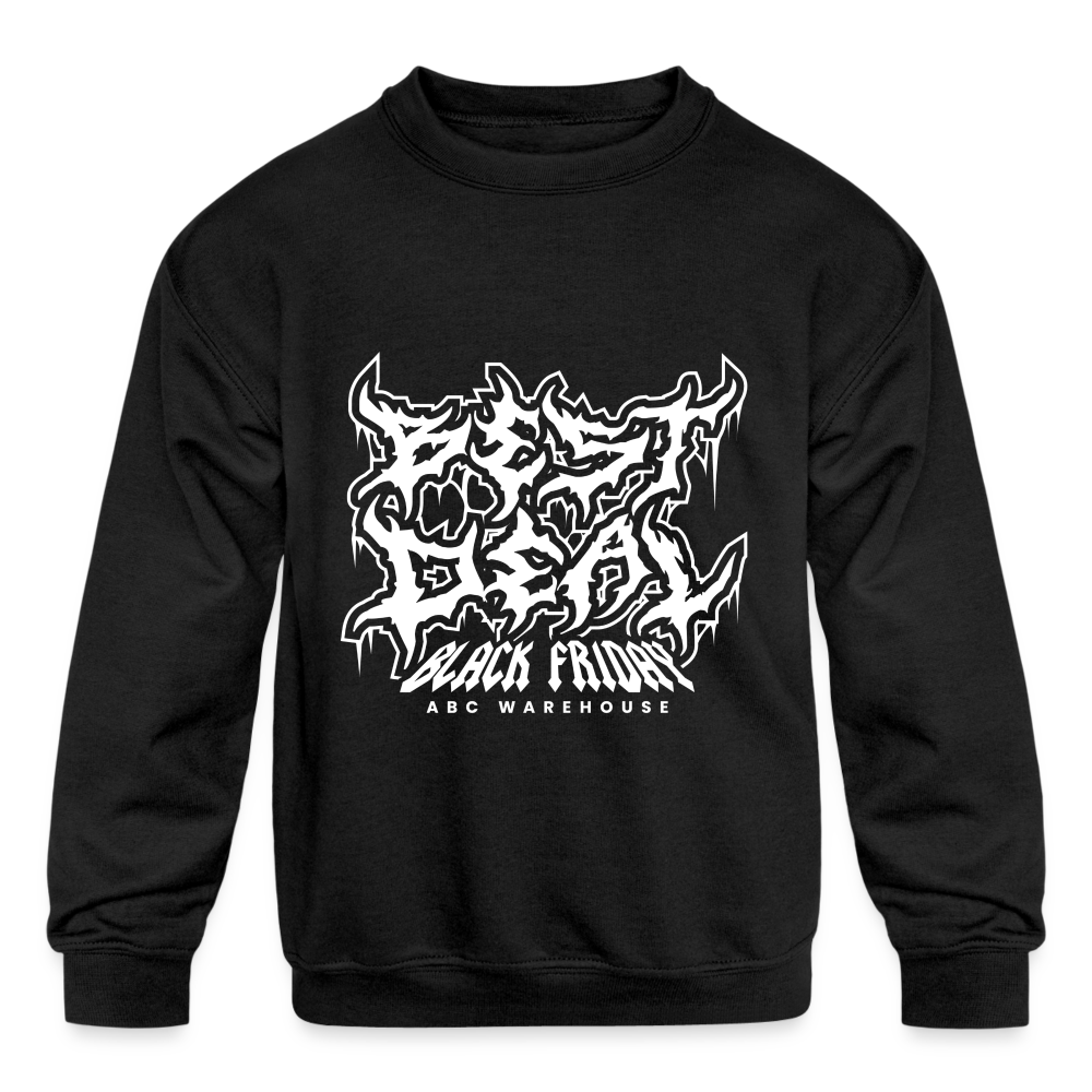 Kids' Crewneck Sweatshirt - black