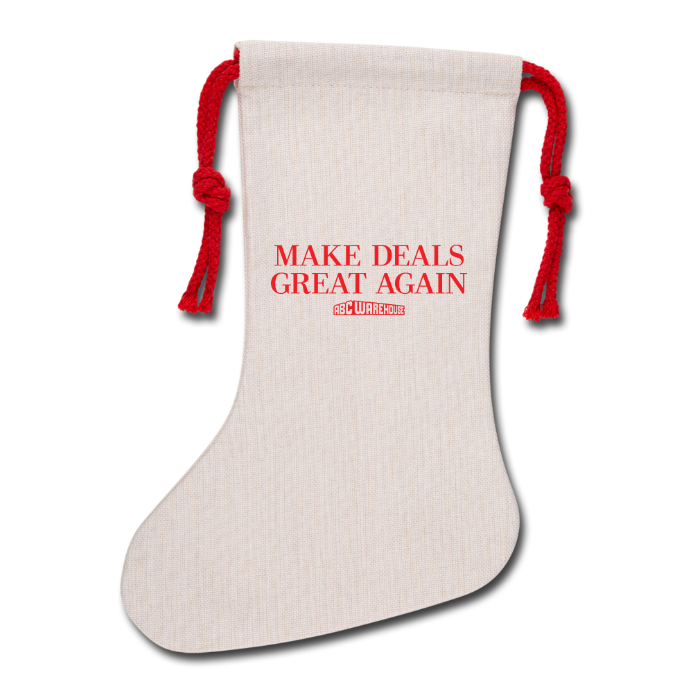Natural Holiday Stocking - natural