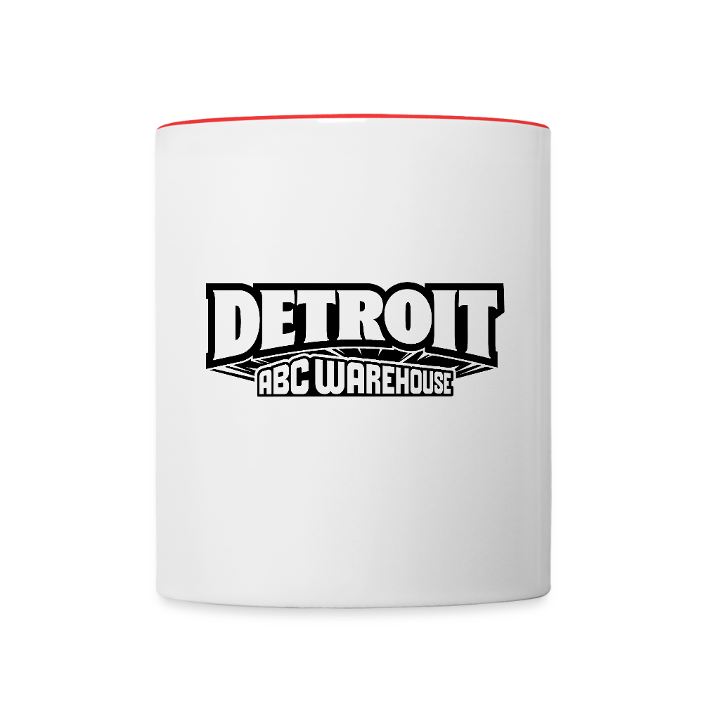 Contrast Coffee Mug - white/red