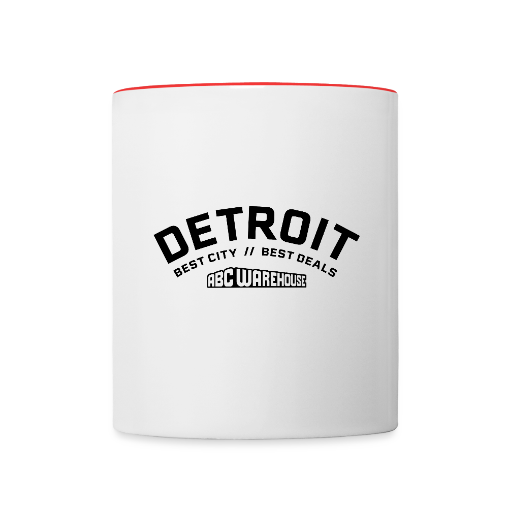 Contrast Coffee Mug - white/red