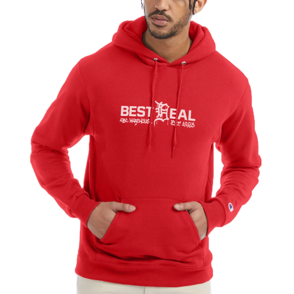 Champion Powerblend Hoodie - Best Deal - Scarlet