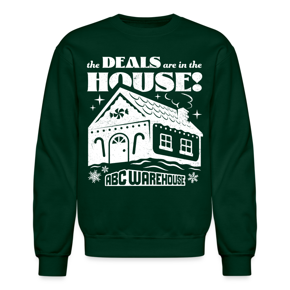 Deals are in the House Sweatshirt - forest green