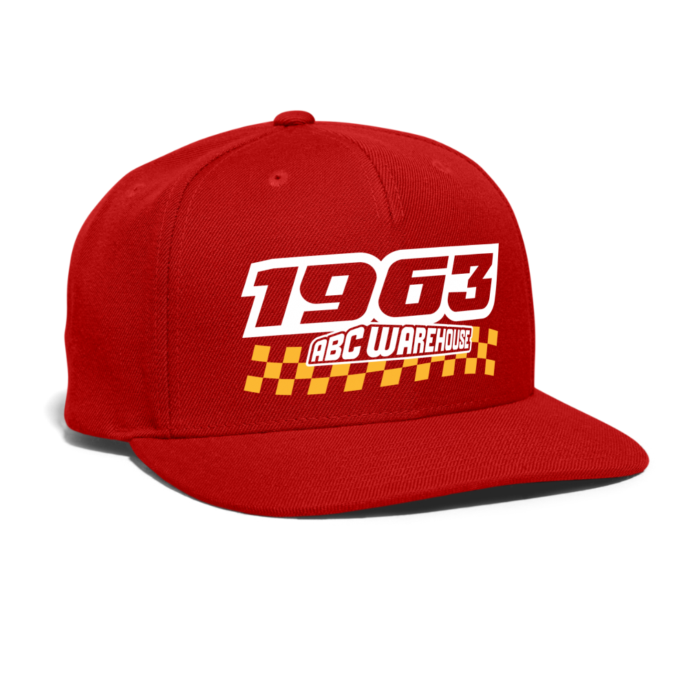 Snapback Baseball Cap - red