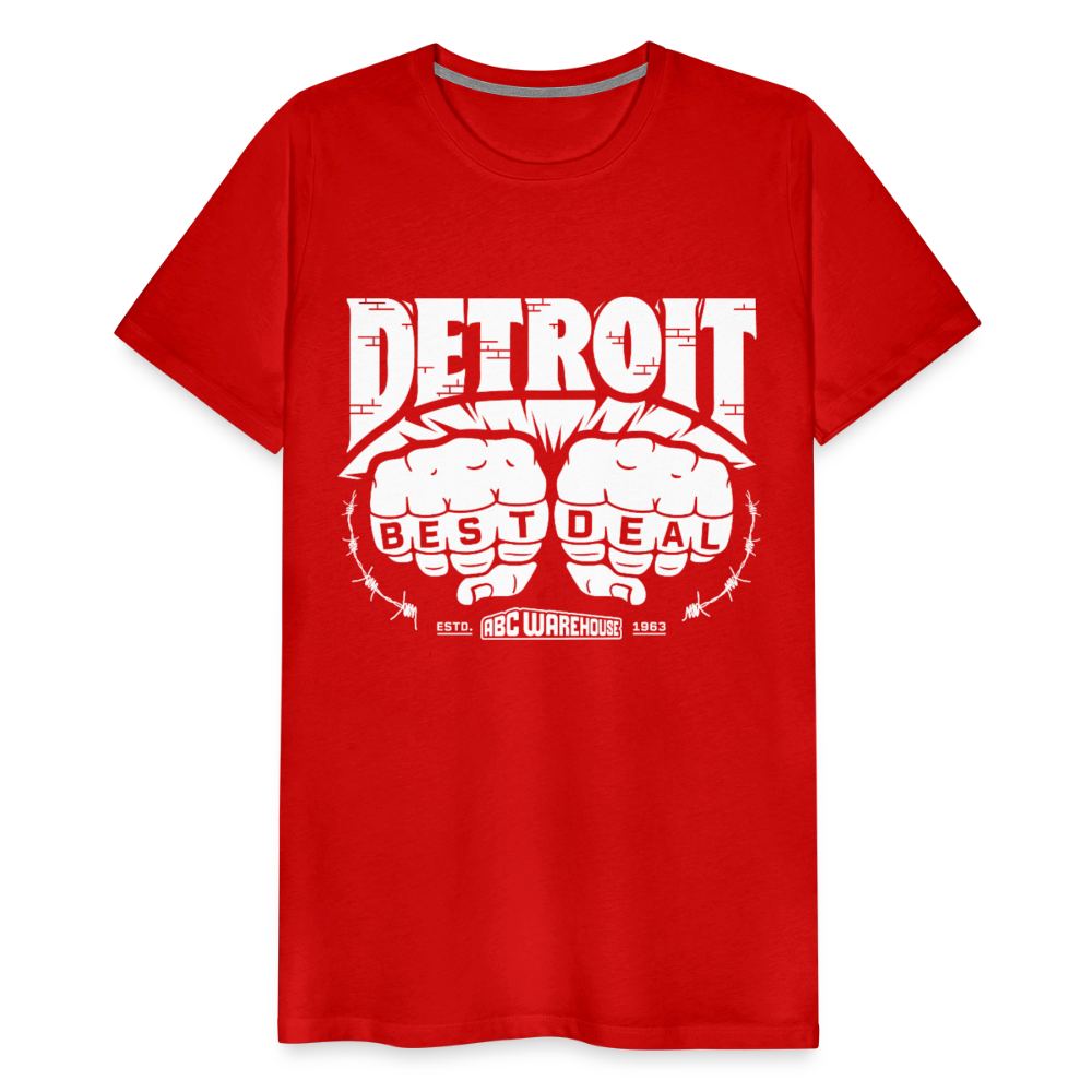 Men's Premium T-Shirt - Detroit Best Deal - red