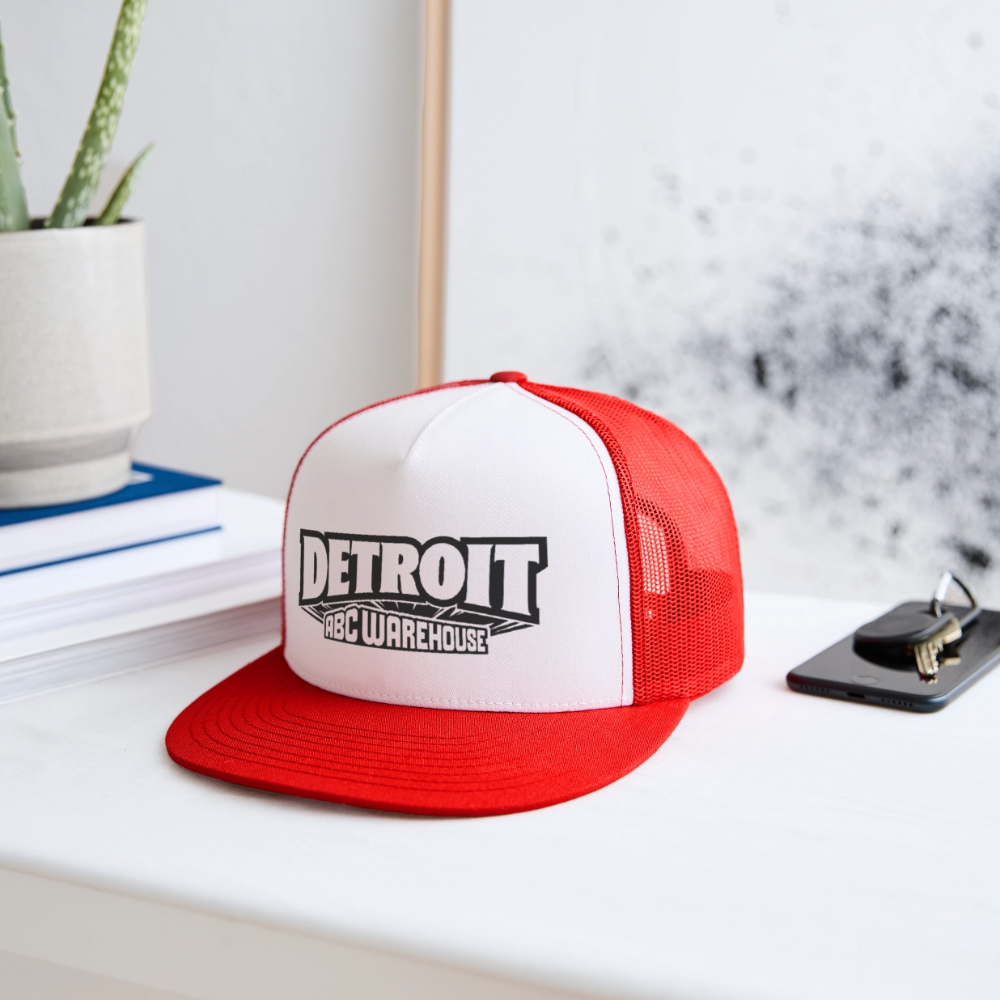 Detroit X ABC Trucker Hat - white/red