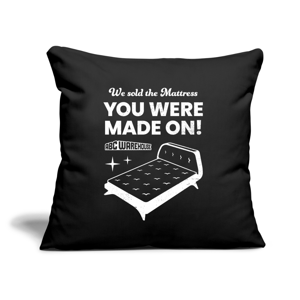 Throw Pillow Cover 18” x 18” - black