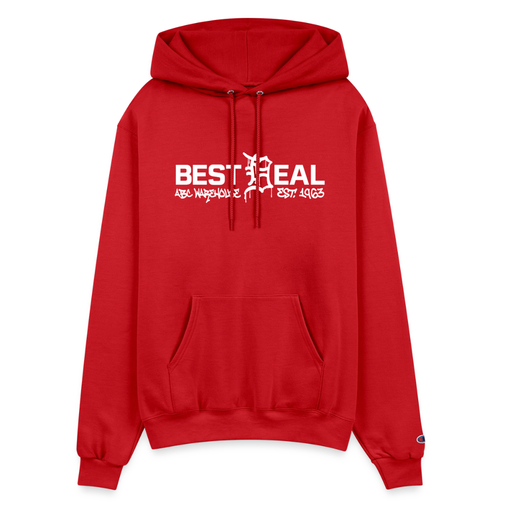 Champion Powerblend Hoodie - Best Deal - Scarlet