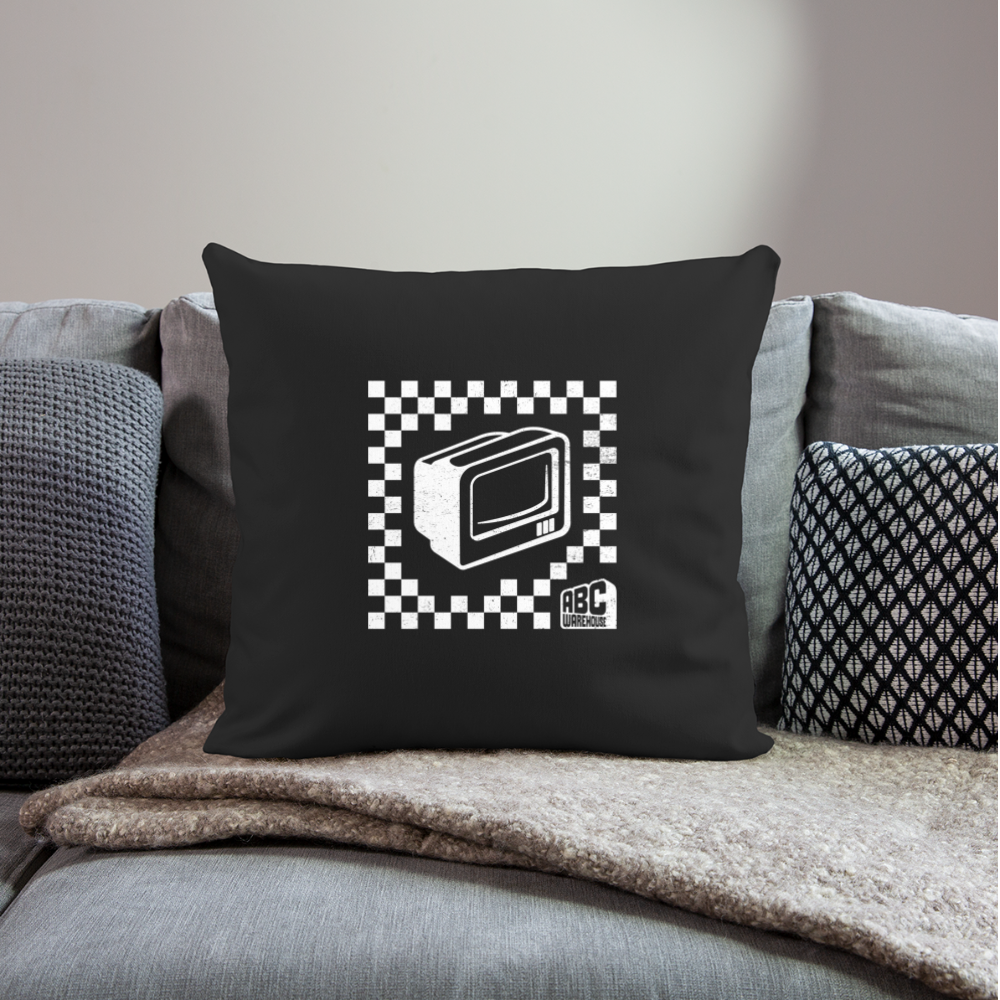 Throw Pillow Cover 18” x 18” - black