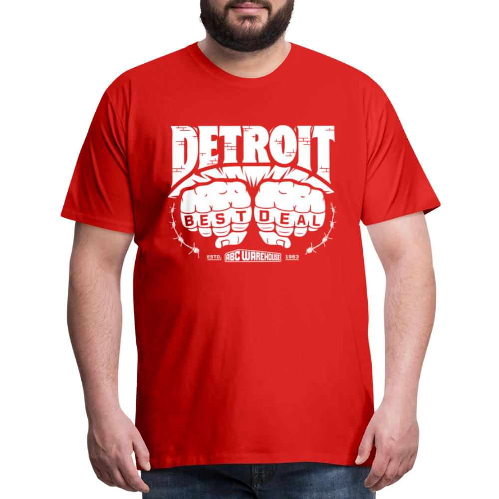 Men's Premium T-Shirt - Detroit Best Deal - red