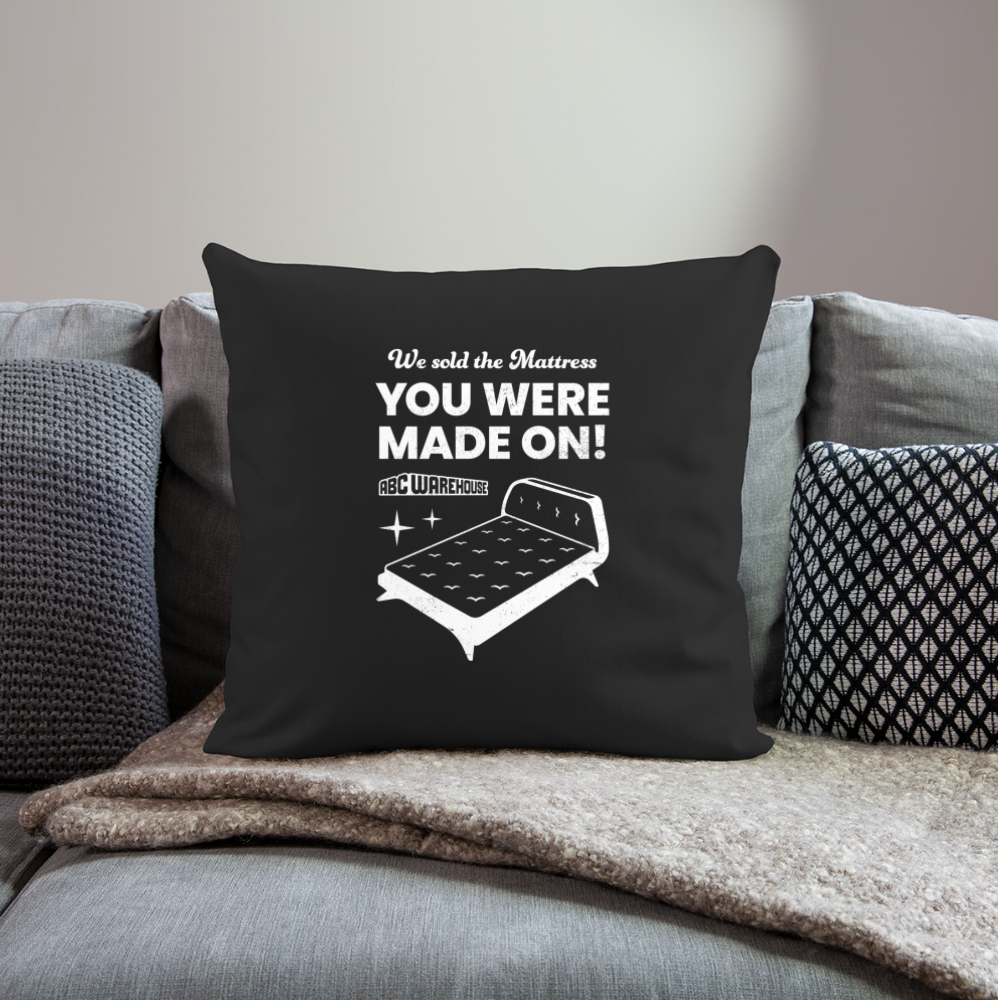 Throw Pillow Cover 18” x 18” - black