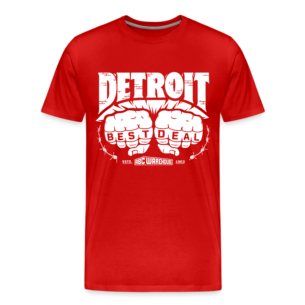 Men's Premium T-Shirt - Detroit Best Deal - red