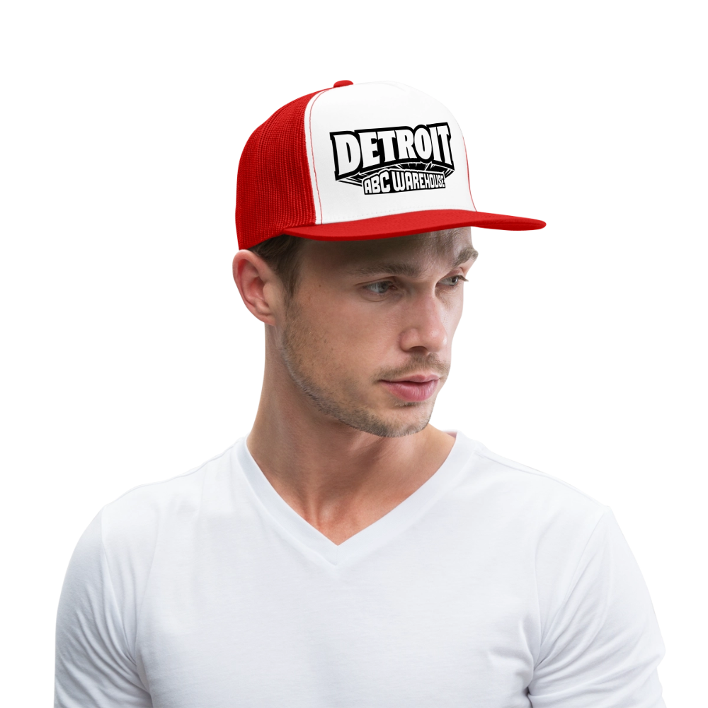 Detroit X ABC Trucker Hat - white/red