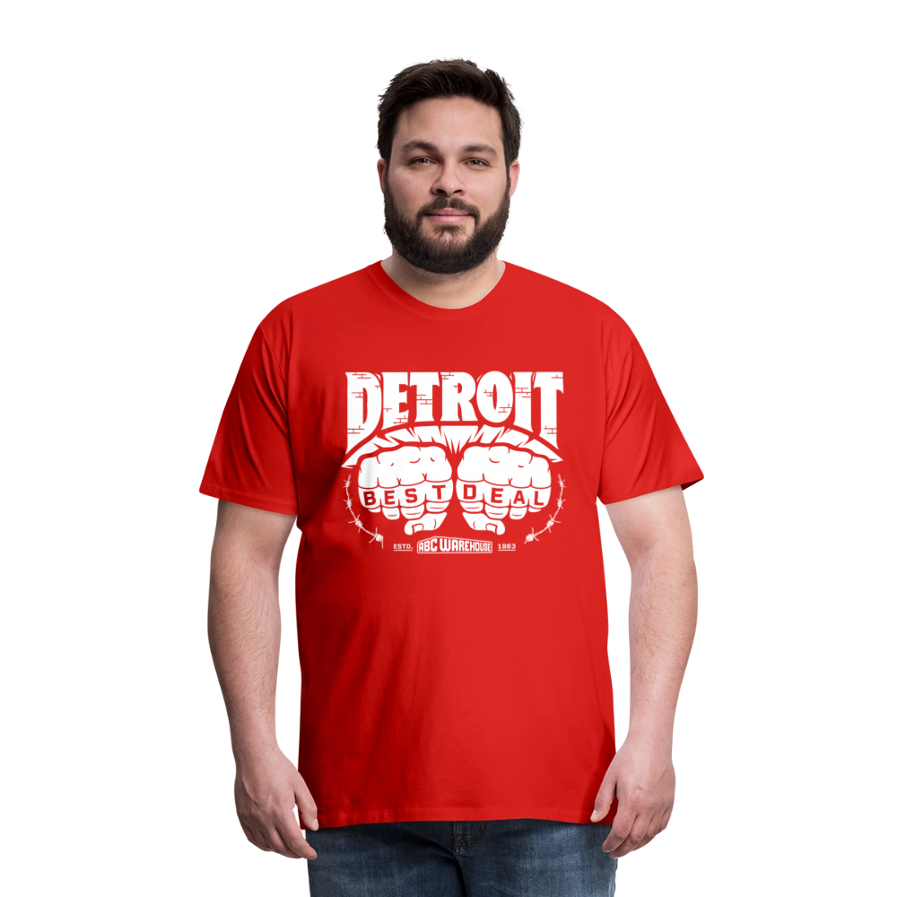Men's Premium T-Shirt - Detroit Best Deal - red