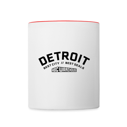 Contrast Coffee Mug - white/red