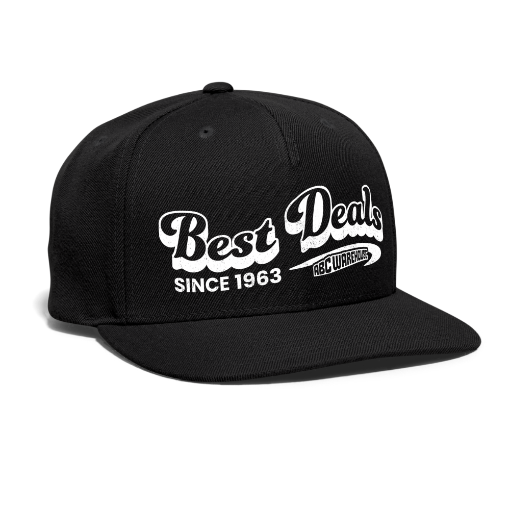 Snapback Baseball Cap - black