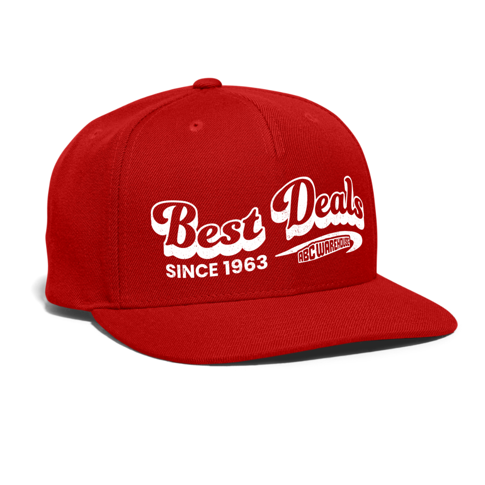 Snapback Baseball Cap - red