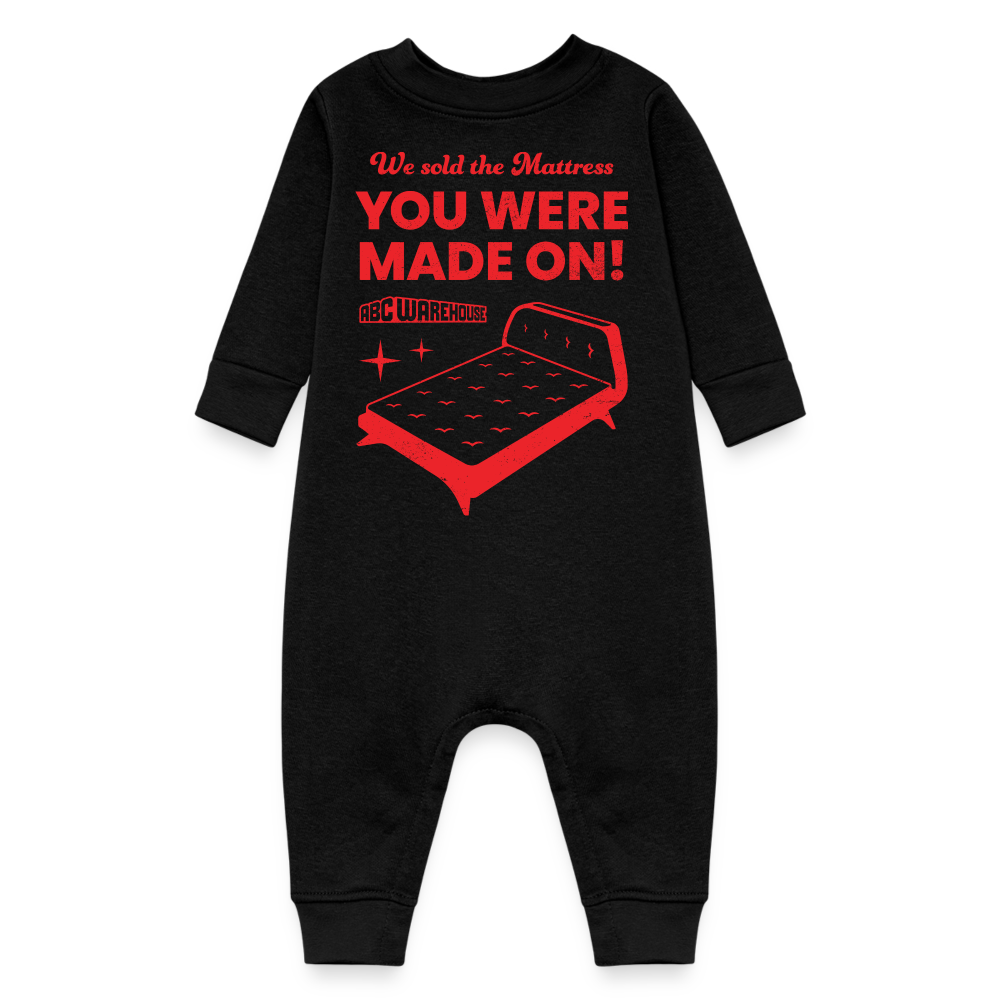 Baby Fleece One Piece - black