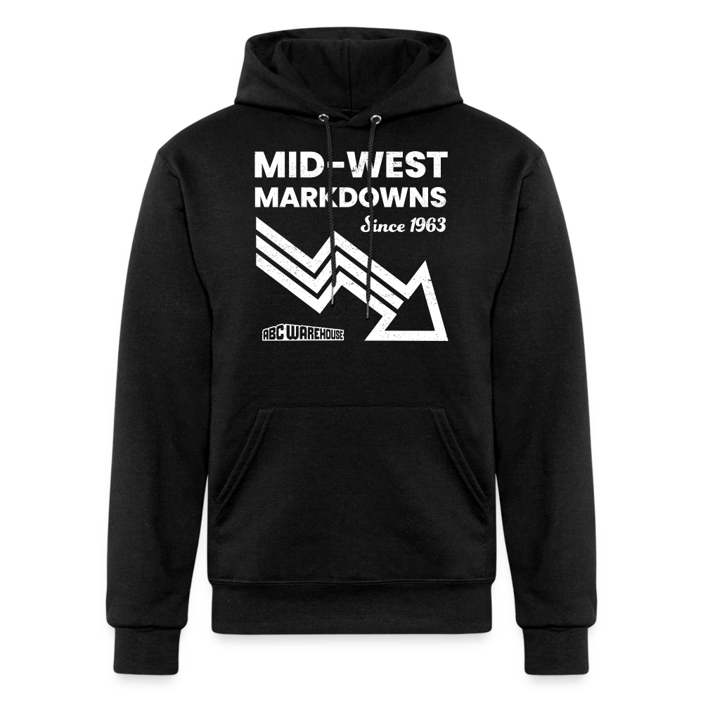 Mid-West Markdowns Unisex Powerblend Hoodie - black