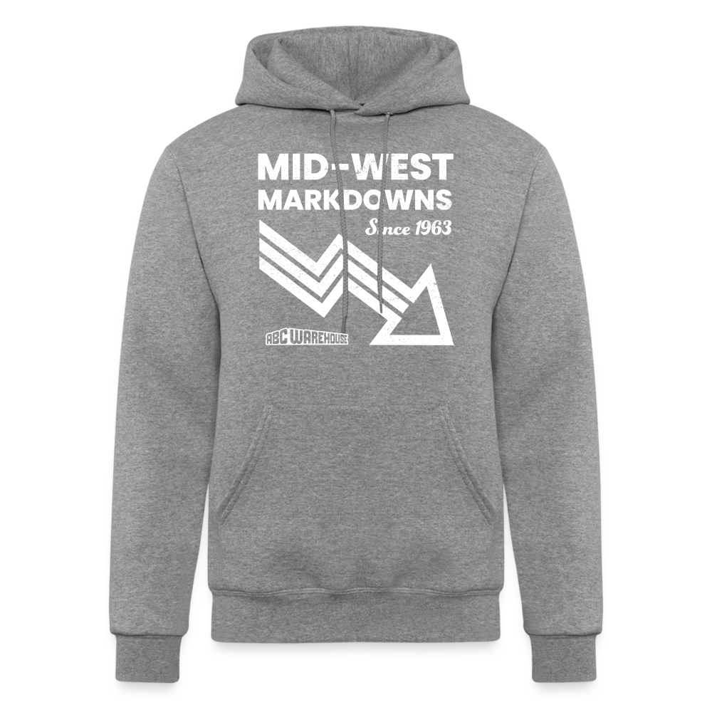 Mid-West Markdowns Unisex Powerblend Hoodie - heather gray