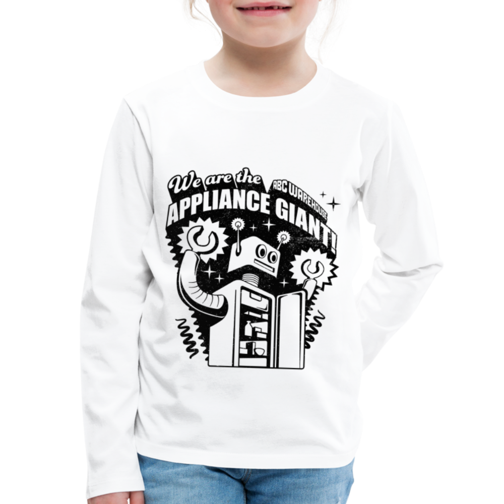 Kids Robot Tee - white