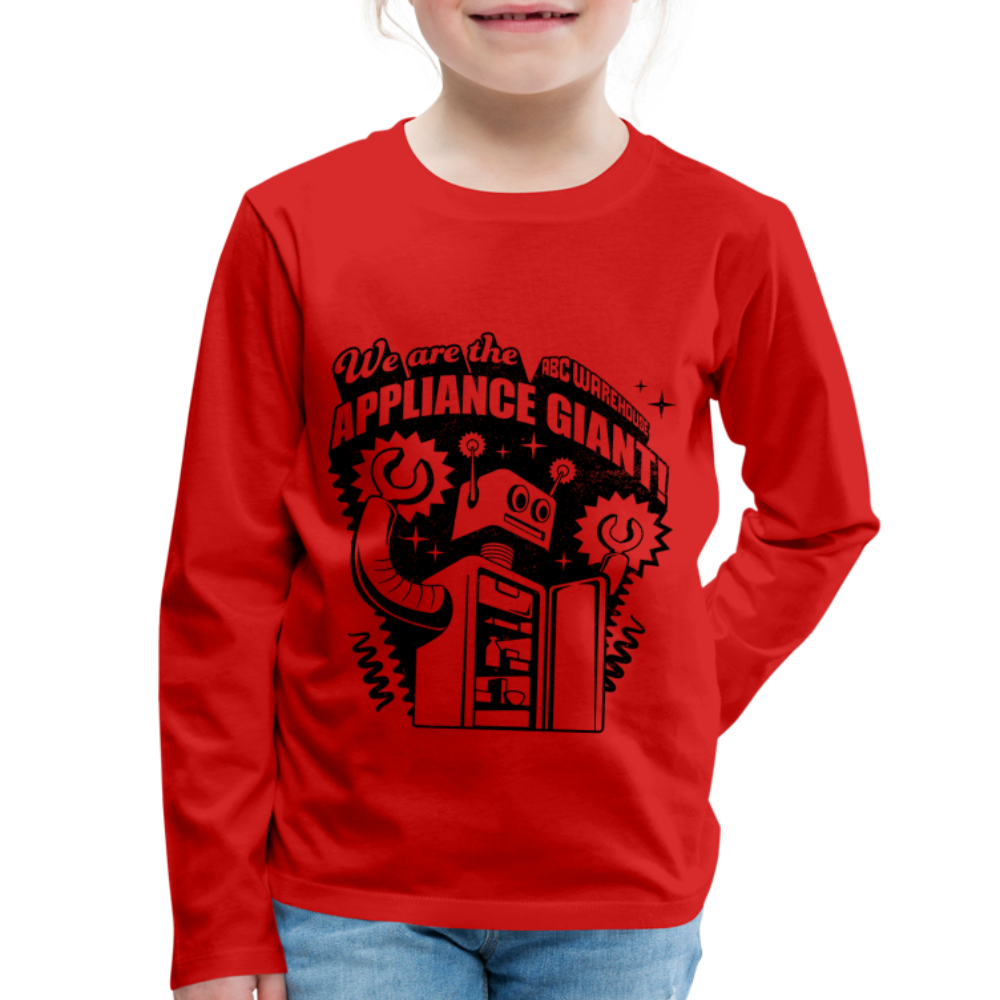 Kids Robot Tee - red