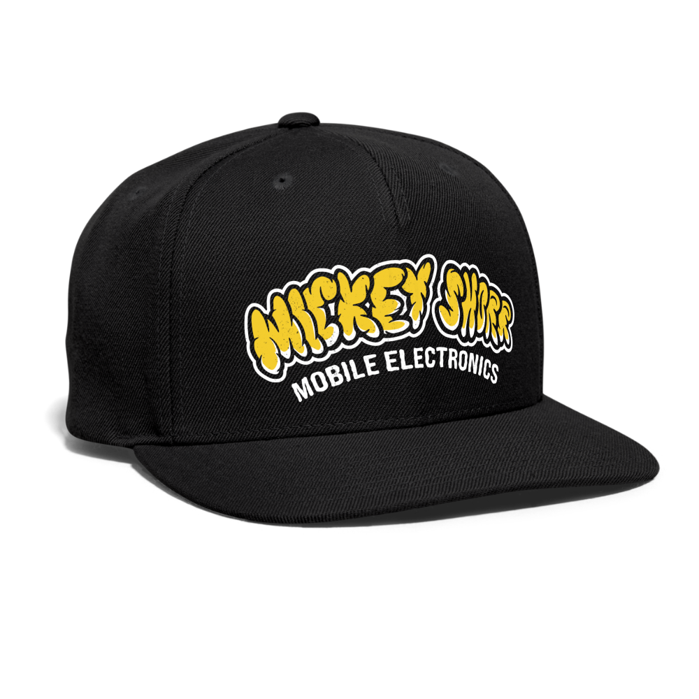 Snapback Baseball Cap - black