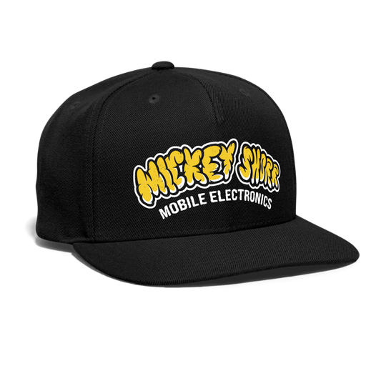 Snapback Baseball Cap - black