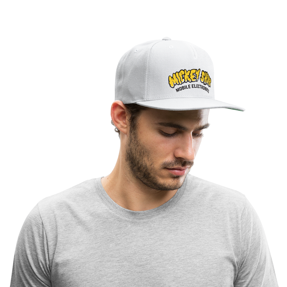 Snapback Baseball Cap - white