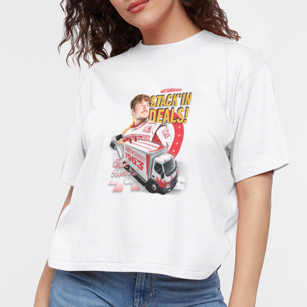 Women's Boxy Tee - white