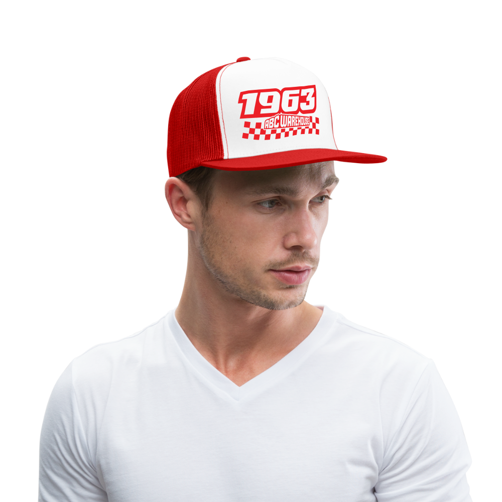 Trucker Cap - white/red