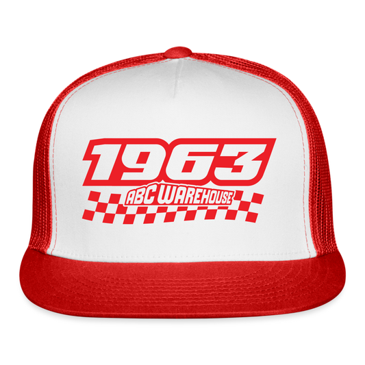 Trucker Cap - white/red