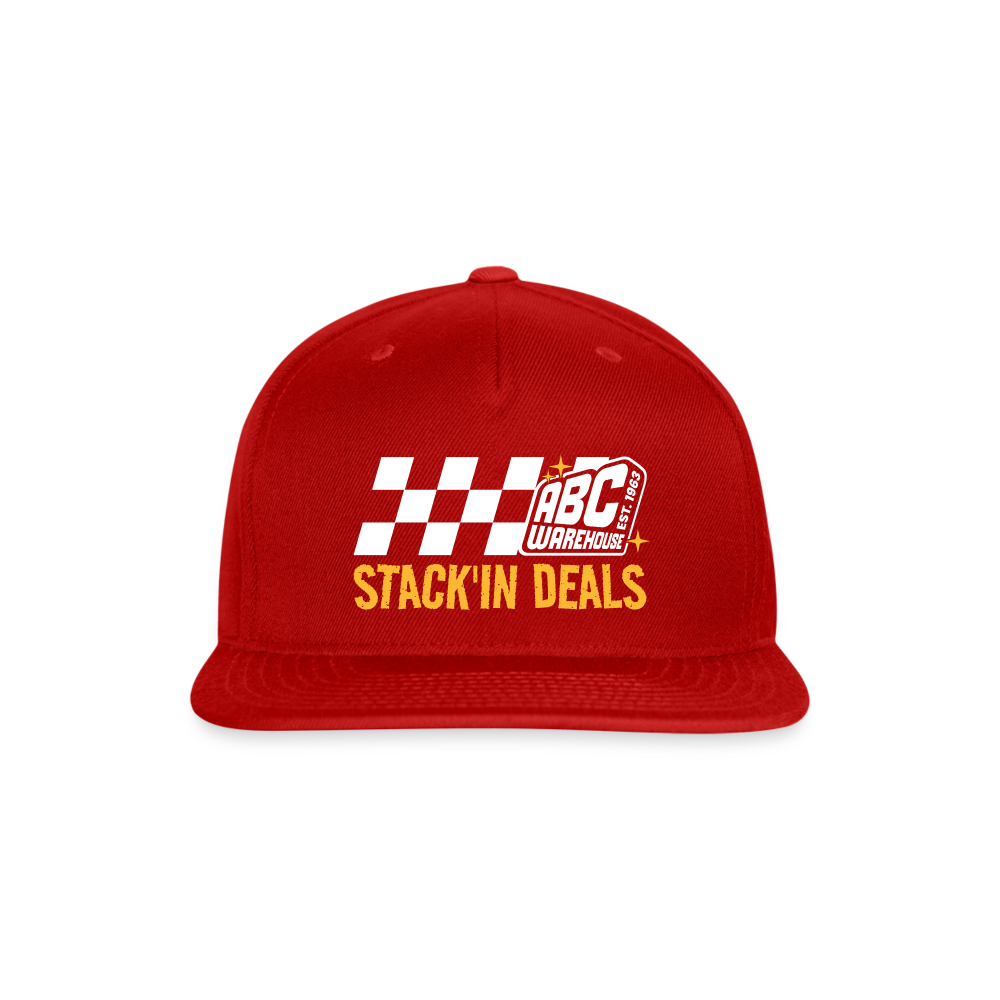 Snapback Baseball Cap - red