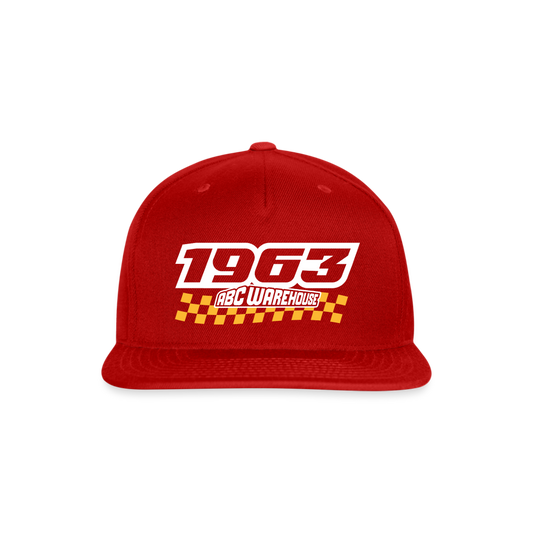 Snapback Baseball Cap - red